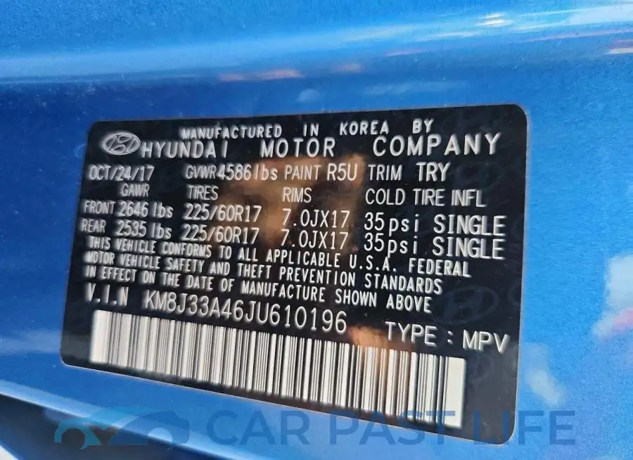 KM8J33A46JU610196# 13