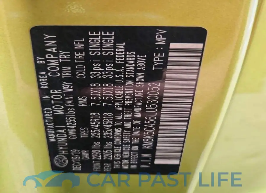 KM8K5CA56LU530052# 13