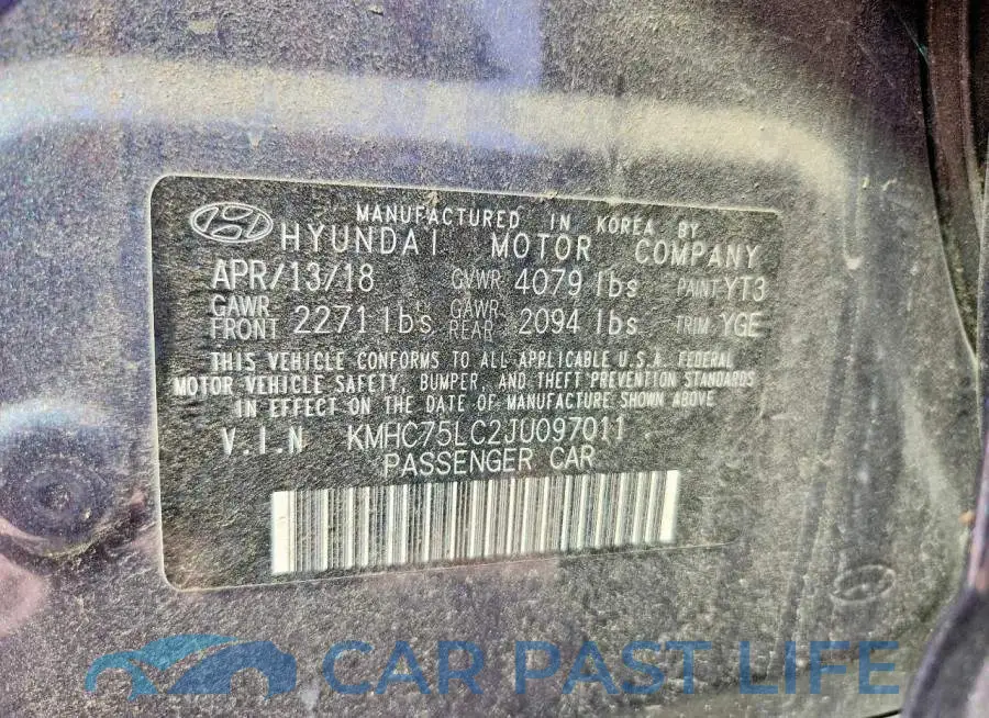 KMHC75LC2JU097011# 12