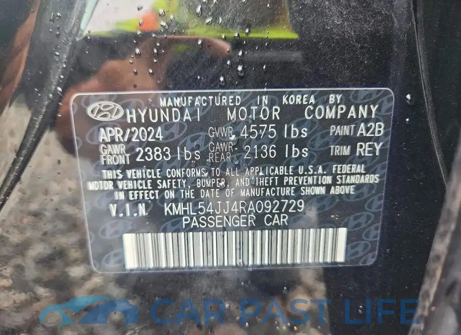 KMHL54JJ4RA092729# 12