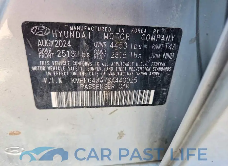KMHL64JA7SA440025# 12