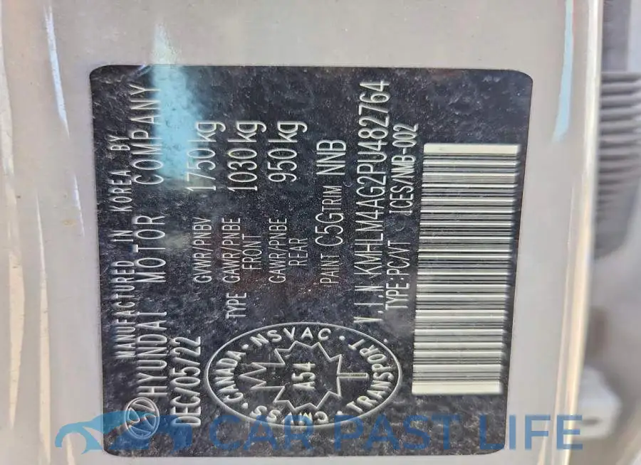 KMHLM4AG2PU482764# 13