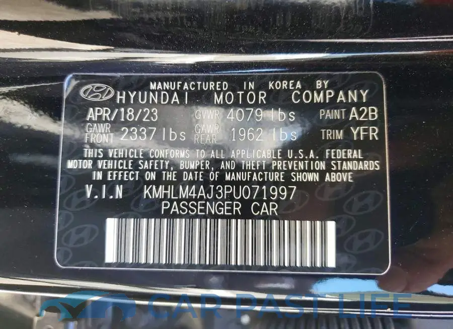 KMHLM4AJ3PU071997# 12