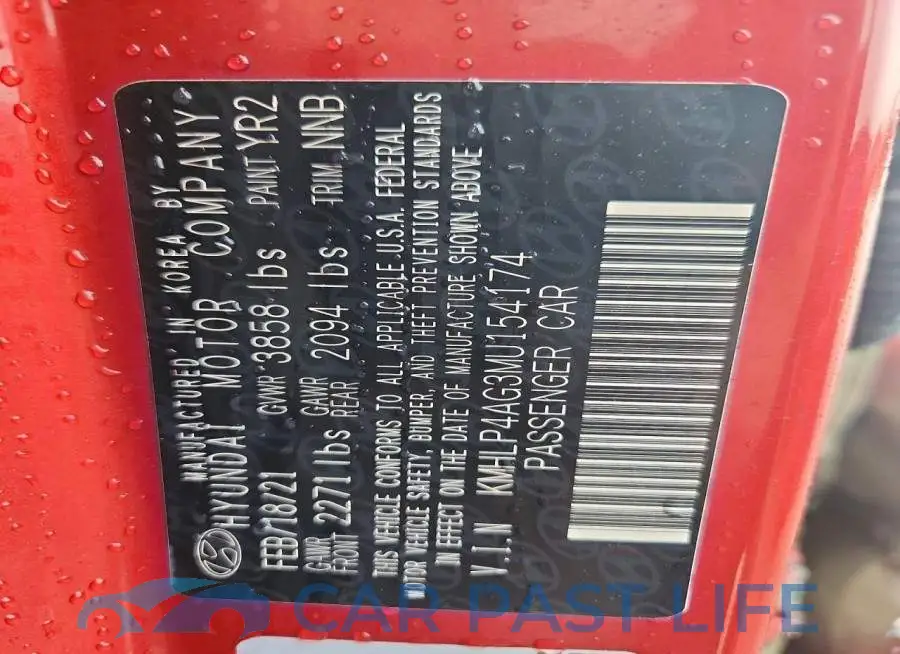 KMHLP4AG3MU154174# 12