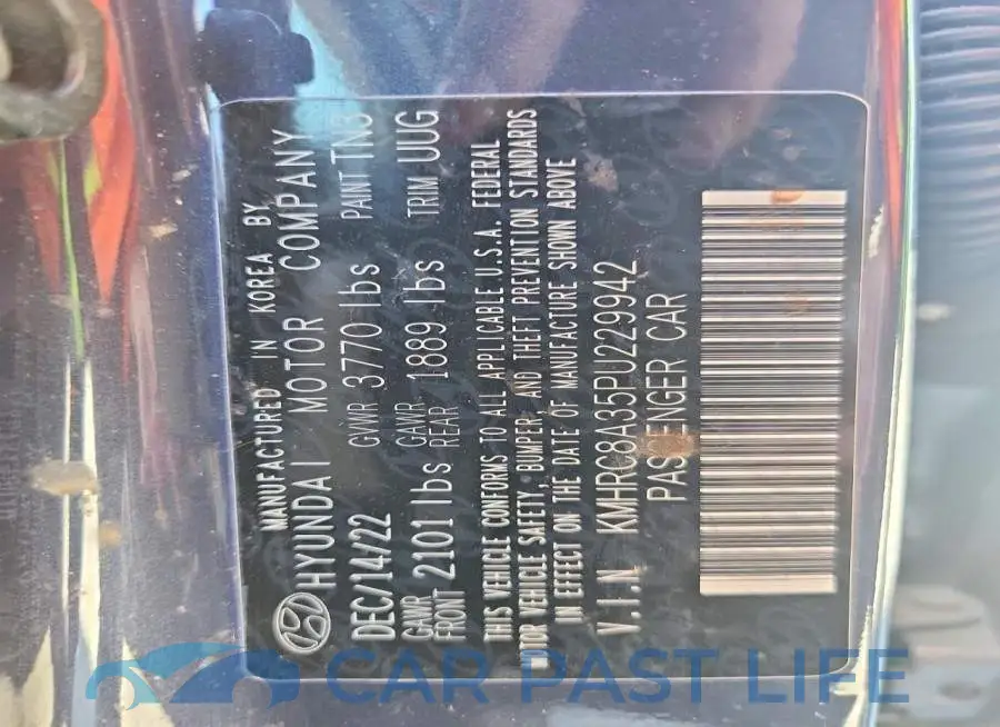 KMHRC8A35PU229942# 14