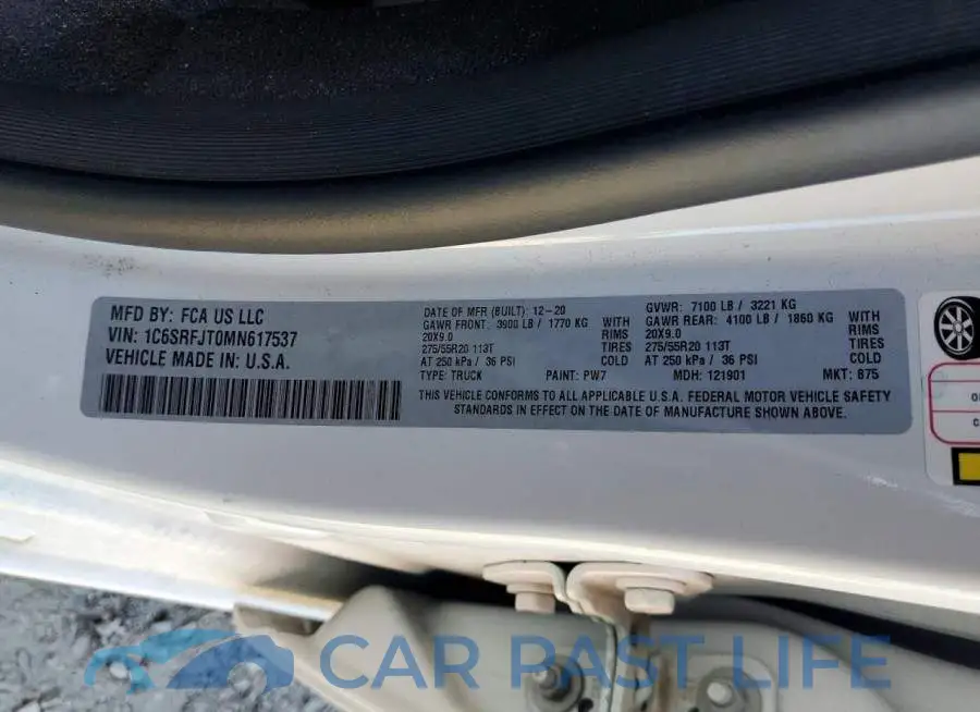 1C6SRFJT0MN617537# 12