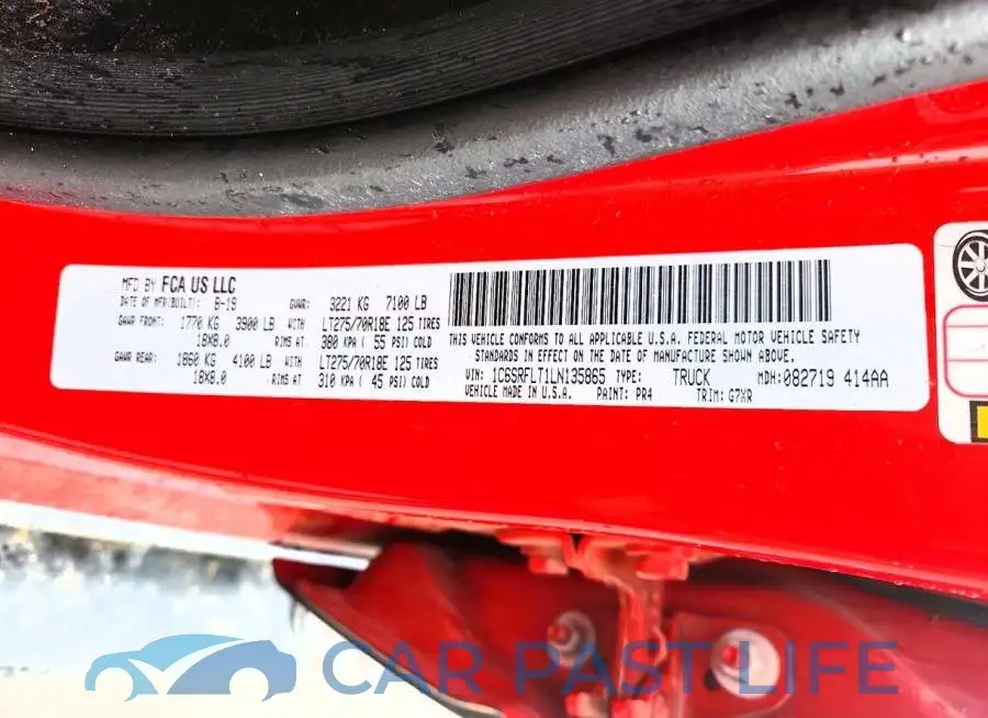 1C6SRFLT1LN135865# 12