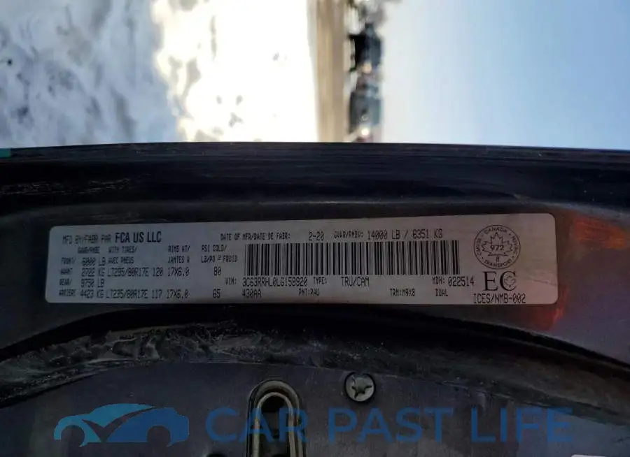 3C63RRHL0LG158920# 13
