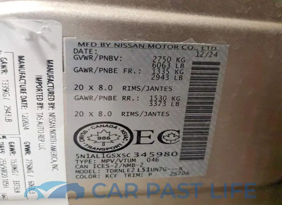 5N1AL1GSXSC345980# 13