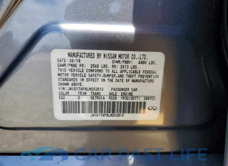 JN1EV7AP8LM202810# 12