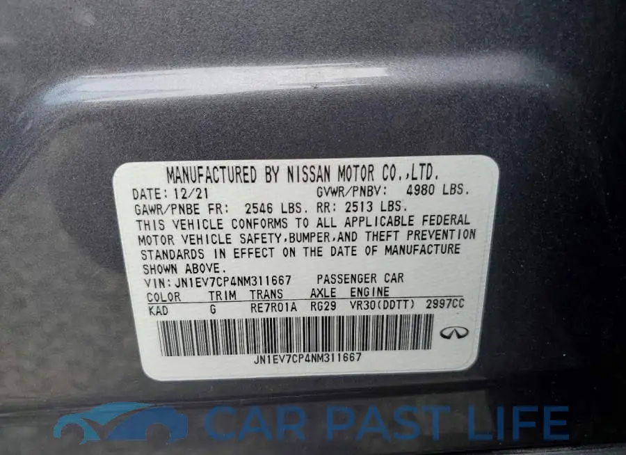 JN1EV7CP4NM311667# 13