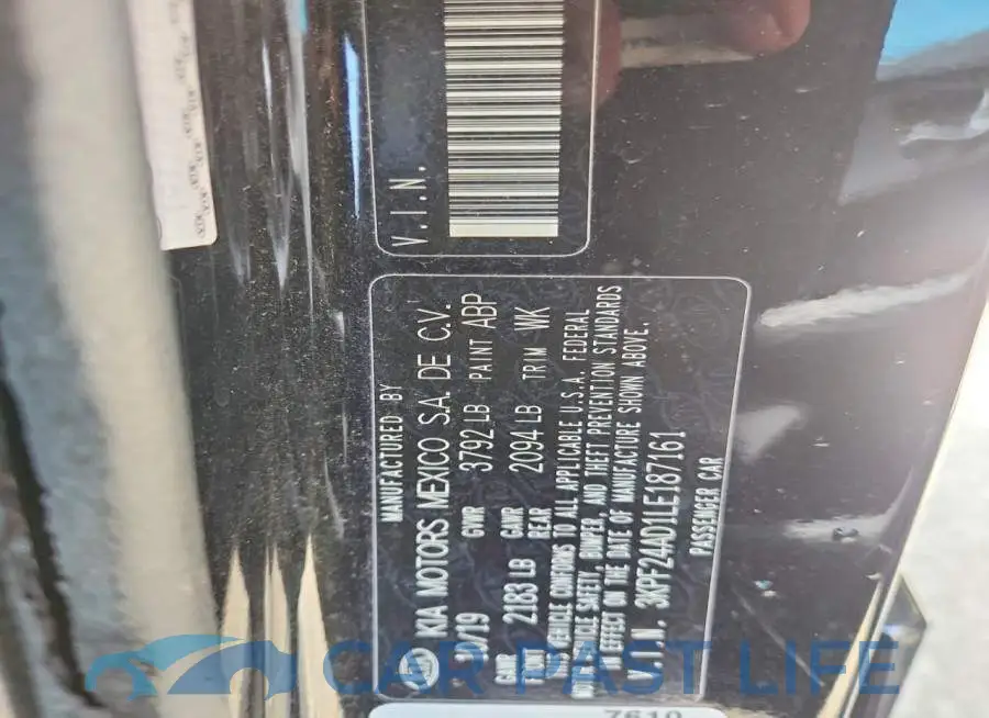 3KPF24AD1LE187161# 12