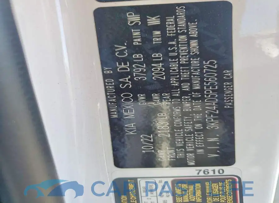 3KPF24AD5PE560725# 13