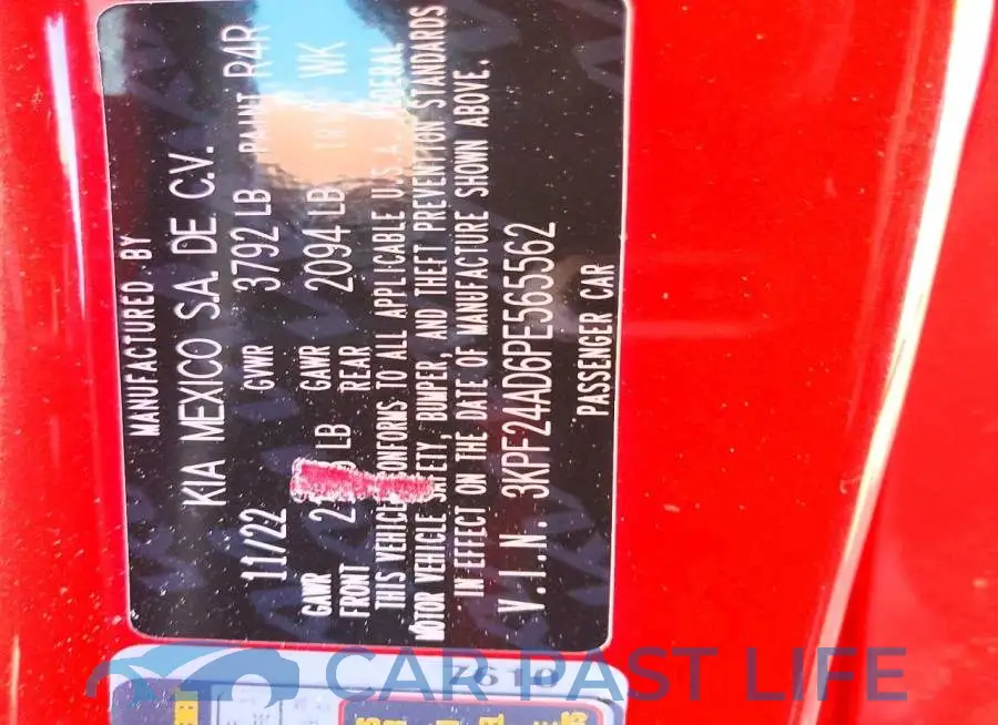 3KPF24AD6PE565562# 13