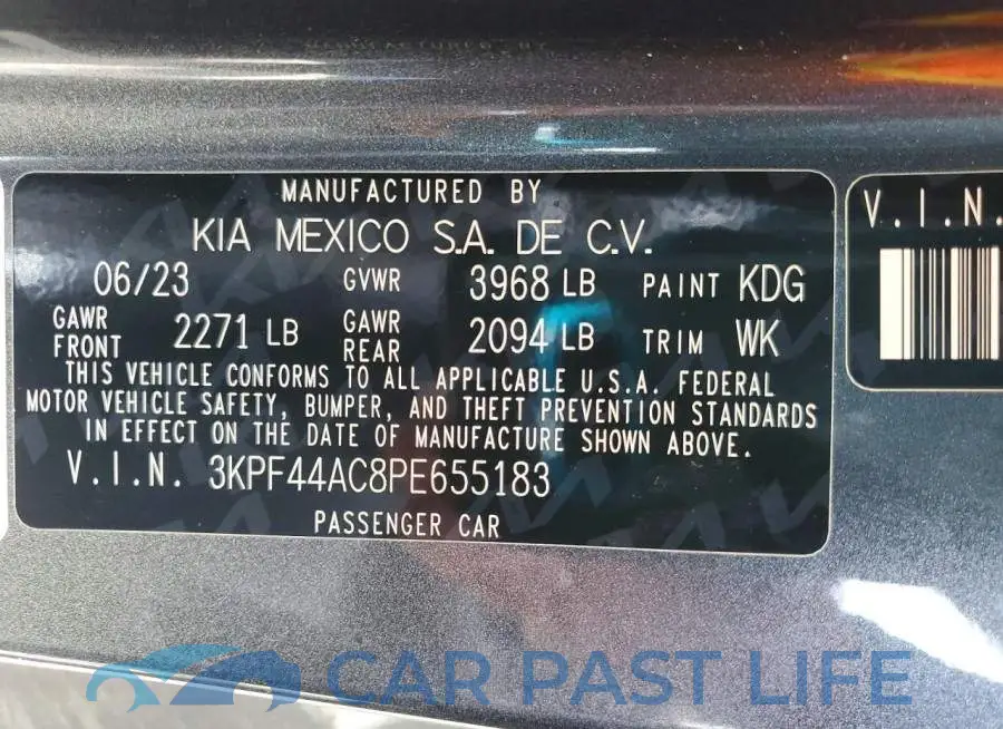 3KPF44AC8PE655183# 13