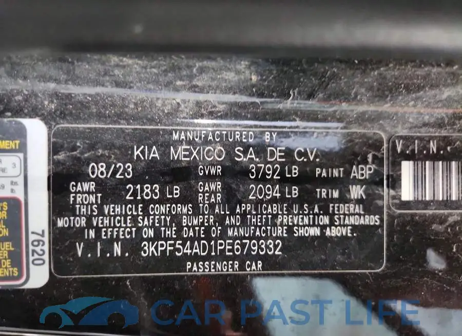 3KPF54AD1PE679332# 13