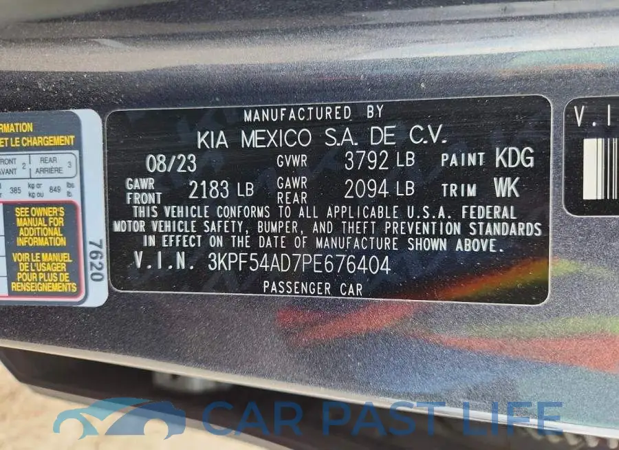 3KPF54AD7PE676404# 12