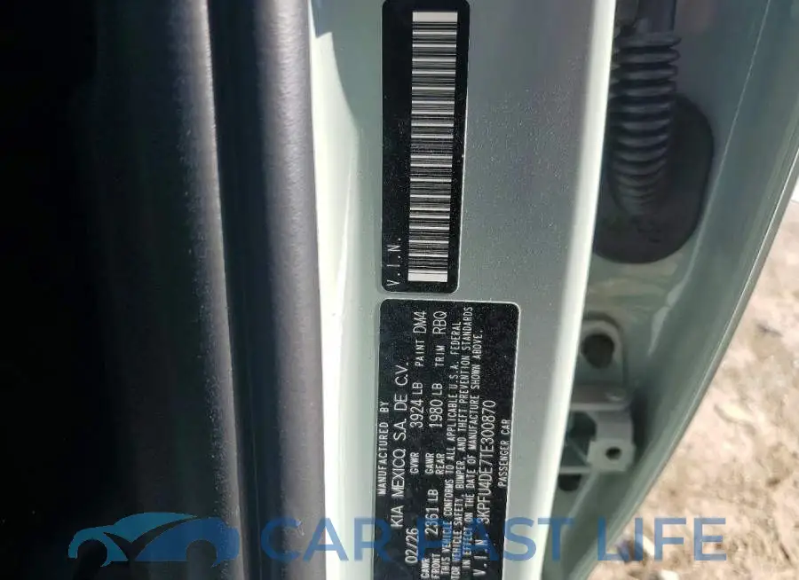 3KPFU4DE7TE300870# 12