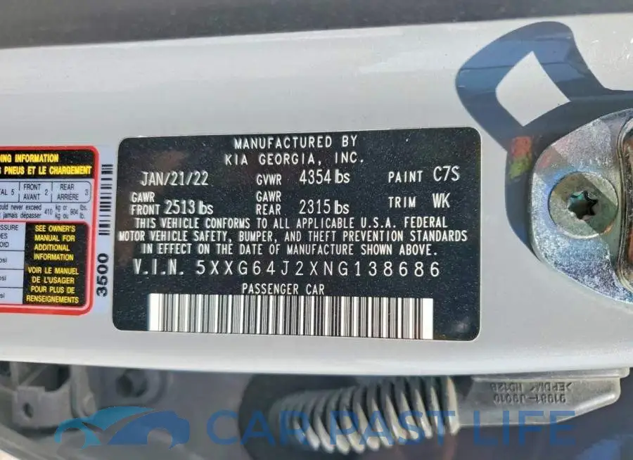 5XXG64J2XNG138686# 13