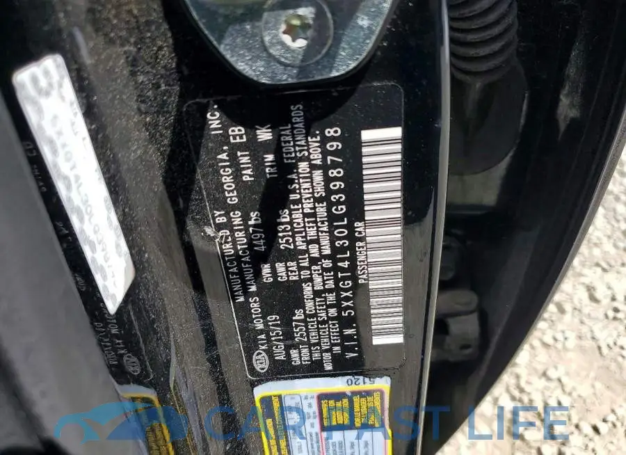 5XXGT4L30LG398798# 12