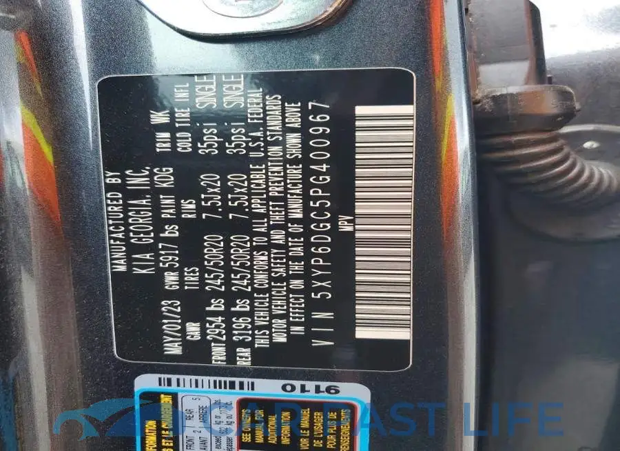 5XYP6DGC5PG400967# 13