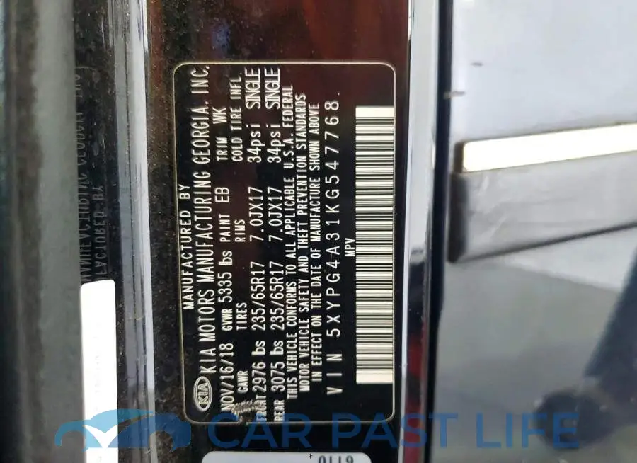 5XYPG4A31KG547768# 13