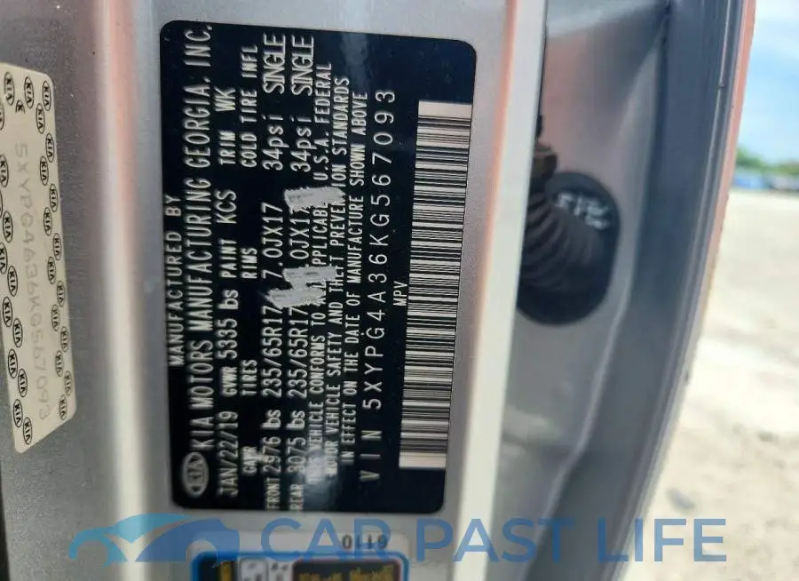 5XYPG4A36KG567093# 14