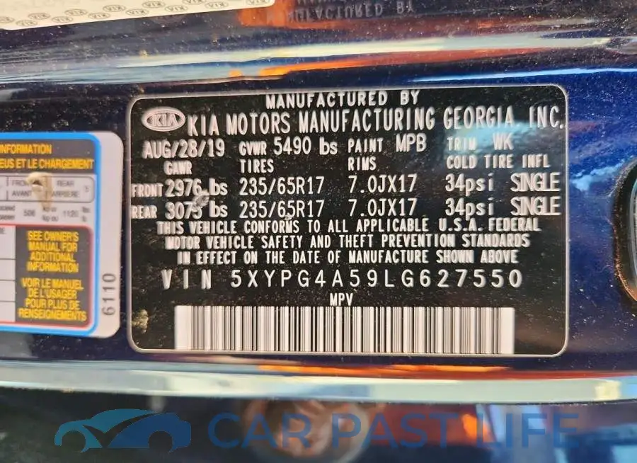 5XYPG4A59LG627550# 13