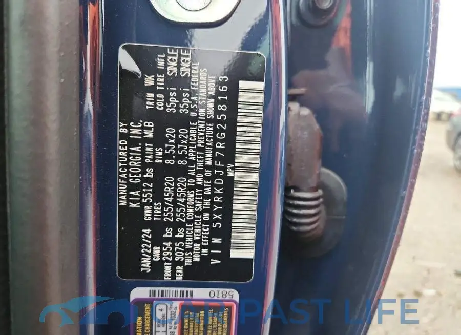 5XYRKDJF7RG258163# 12