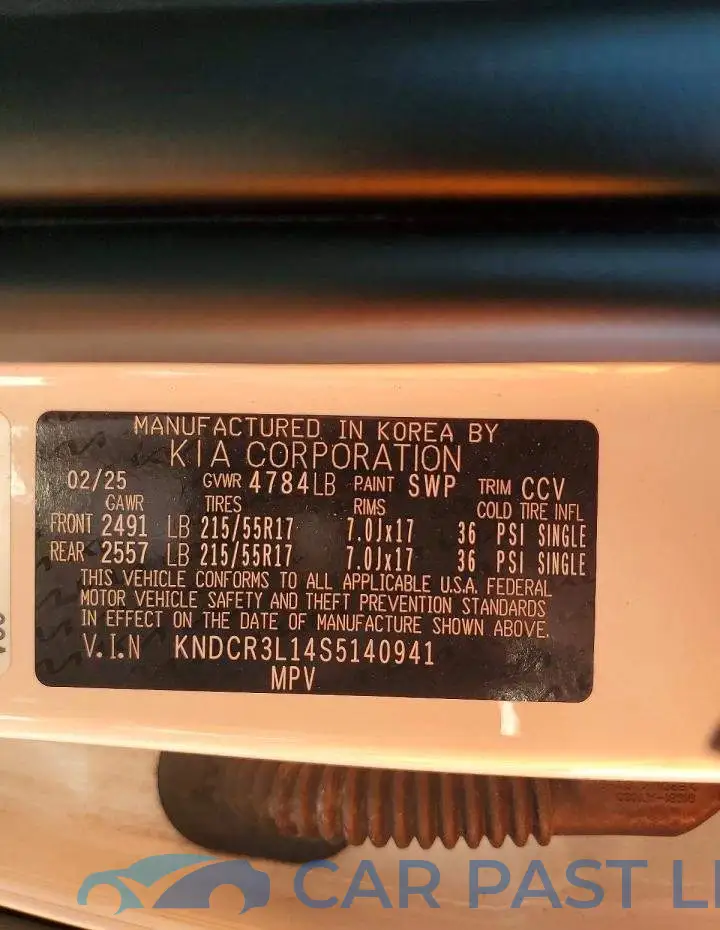 KNDCR3L14S5140941# 14