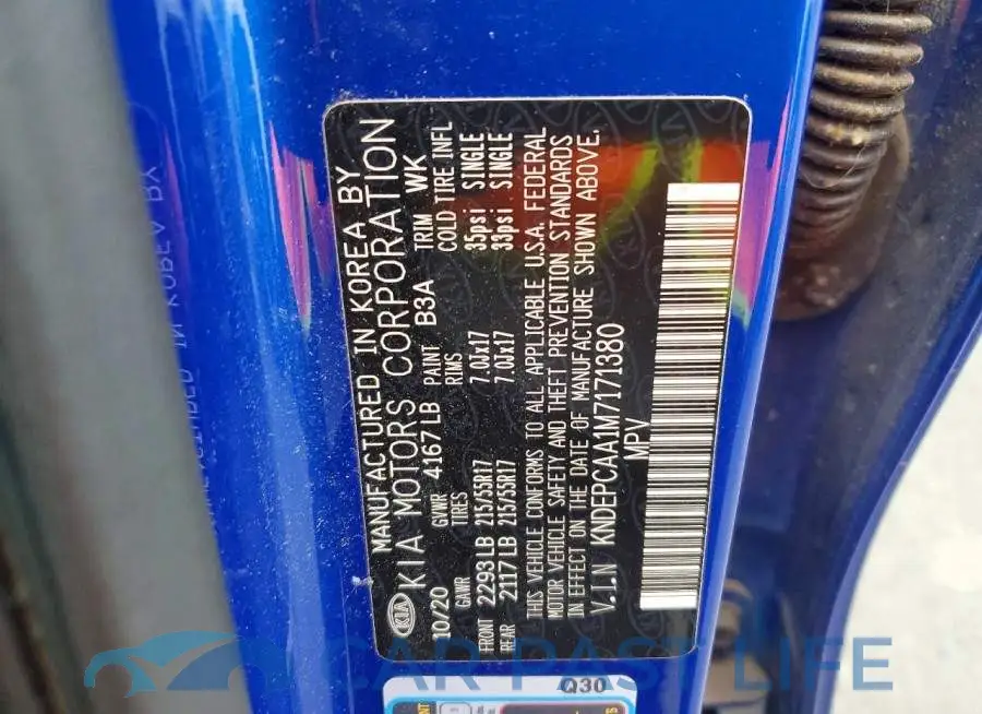 KNDEPCAA1M7171380# 13