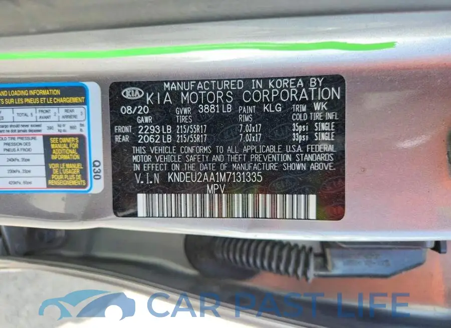 KNDEU2AA1M7131335# 12