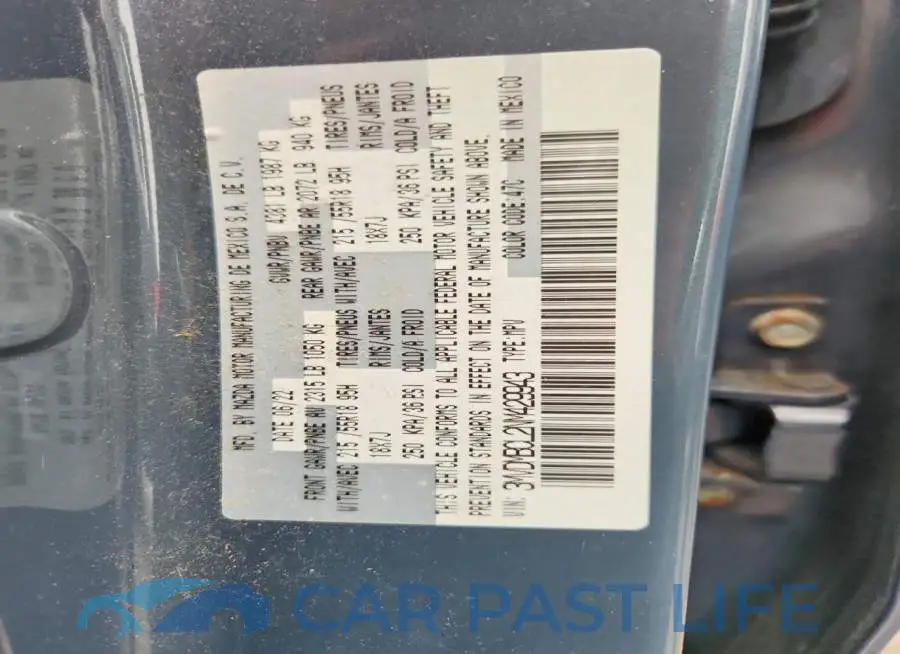 3MVDMBCL2NM429943# 13
