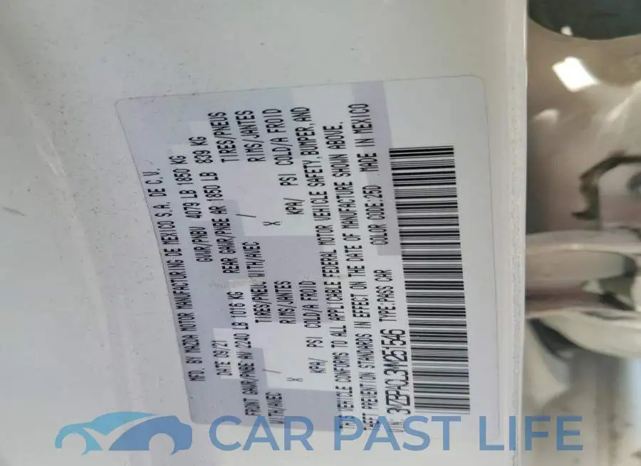 3MZBPACL3MM251546# 12