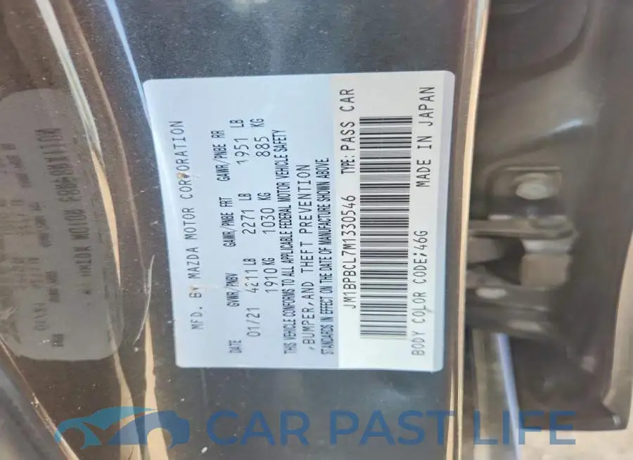 JM1BPBCL7M1330546# 12