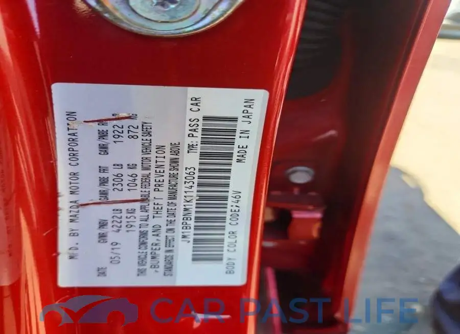 JM1BPBNM1K1143063# 13