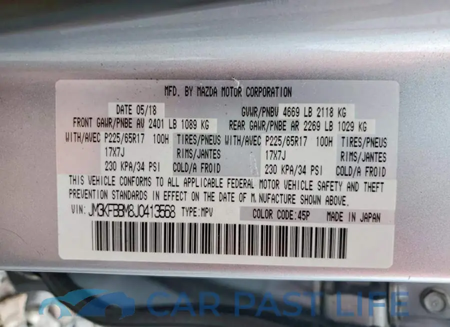 JM3KFBBM8J0413568# 13