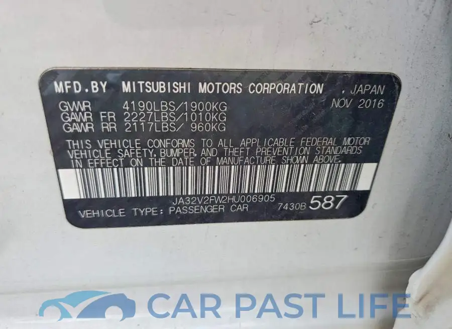 JA32V2FW2HU006905# 12