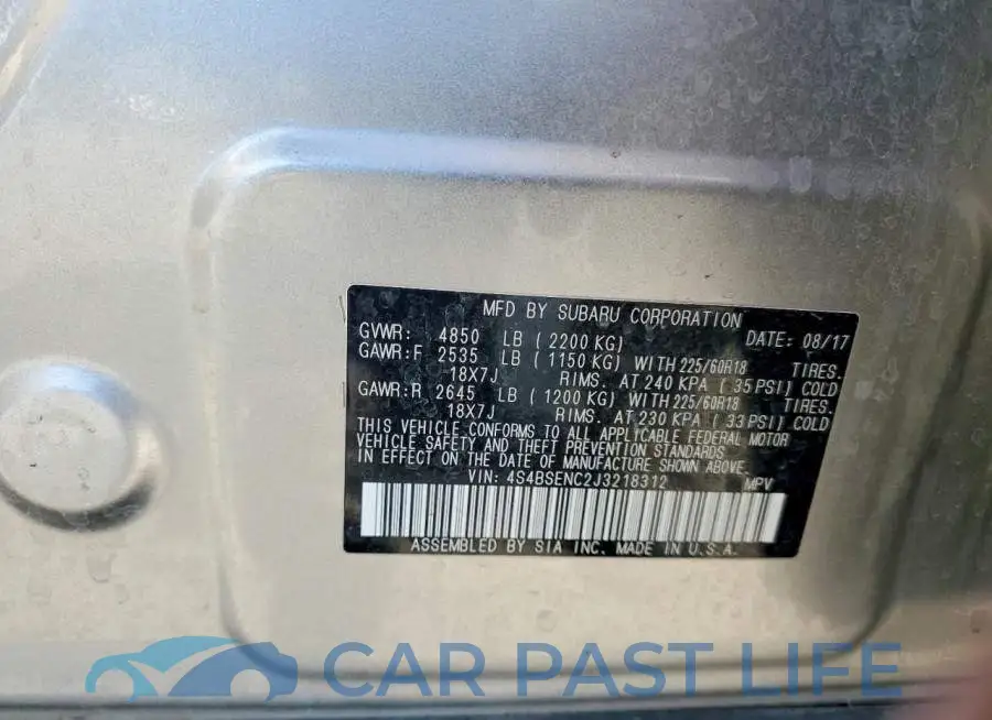 4S4BSENC2J3218312# 14