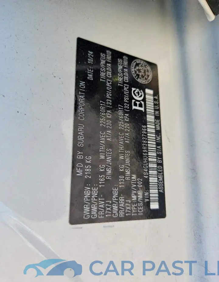 4S4GUHU69R3837966# 14