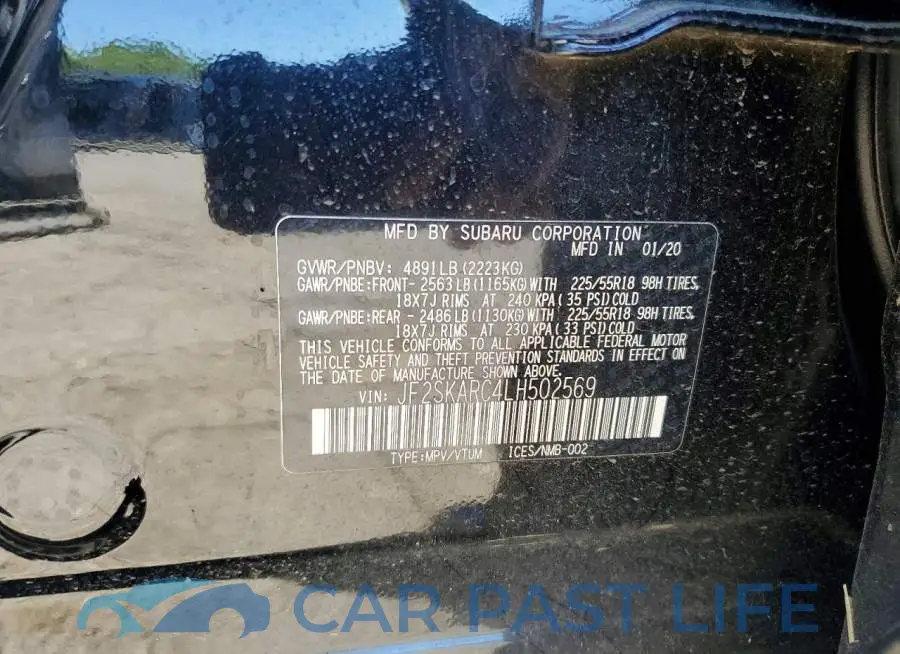 JF2SKARC4LH502569# 13