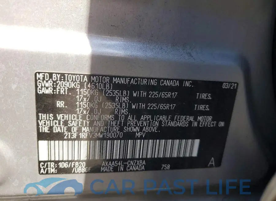 2T3F1RFV3MW190070# 14