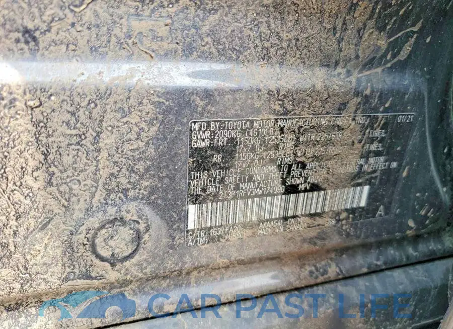 2T3P1RFV3MW174990# 14