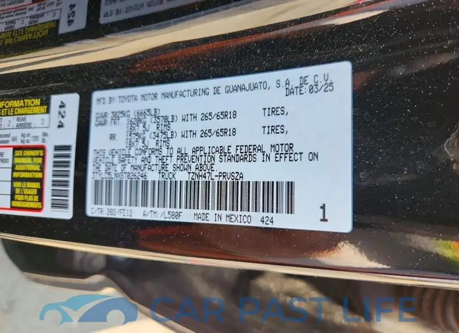 3TYLC5LNXST026246# 12