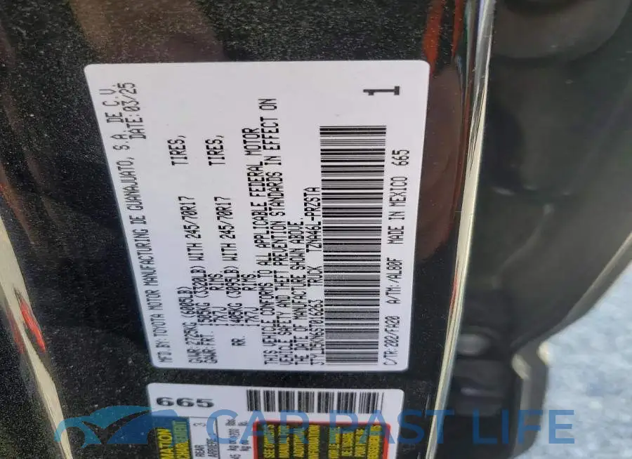 3TYLD5KN6ST016263# 12
