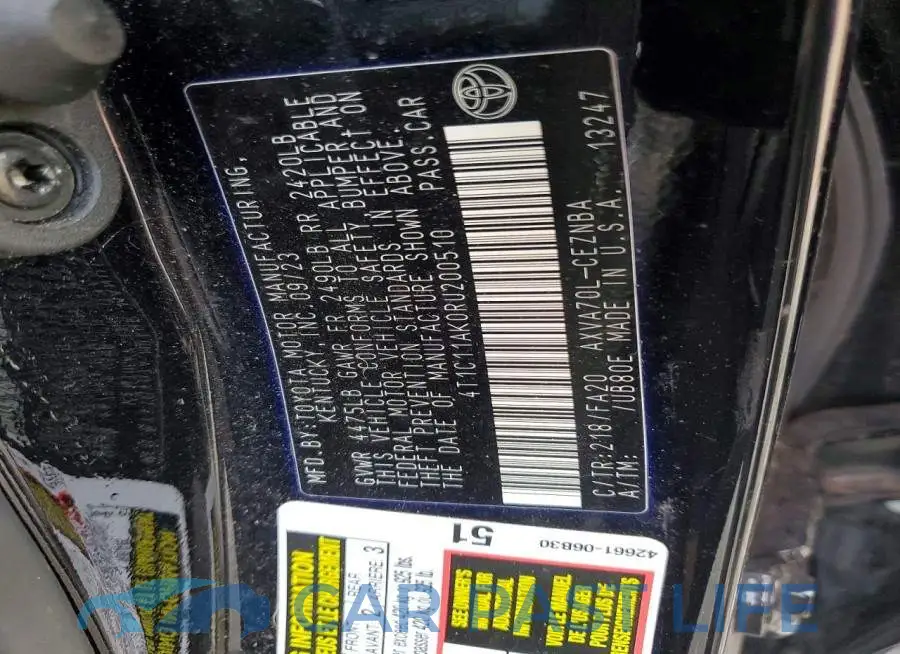4T1C11AK0RU200510# 13