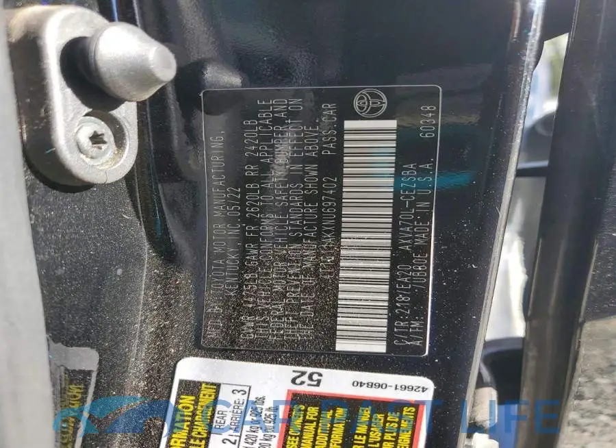 4T1G11AKXNU697402# 12