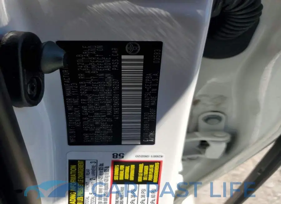 4T1K61BK6RU116297# 12