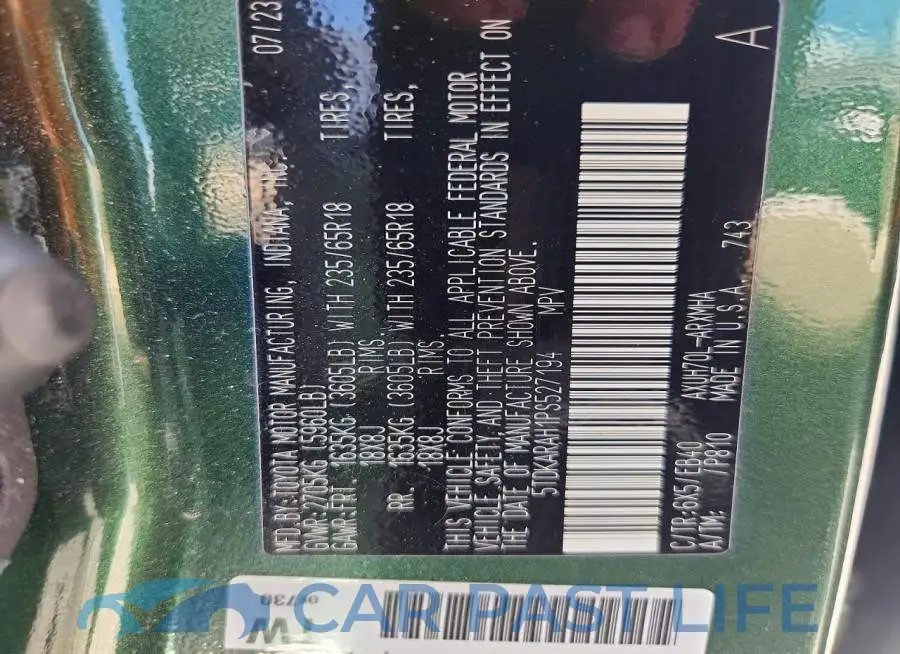 5TDKARAH1PS527194# 13