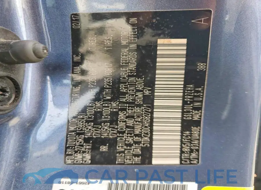 5TDKZ3DC4HS827271# 13
